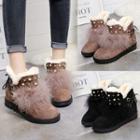 Studded Snow Short Boots