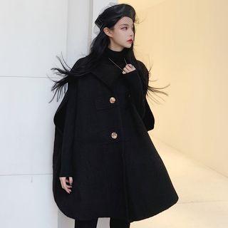 Single-breasted Oversize Vest / Plain Long-sleeve T-shirt