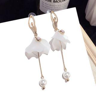 Ballet Dancer Ear Stud 1 Pair - Gold - One Size