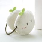 Cartoon Fleece Ear Muffs Off-white - One Size