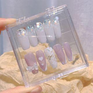 Acrylic Faux Nail Tips Case / Board / Adhesive Tape / Set