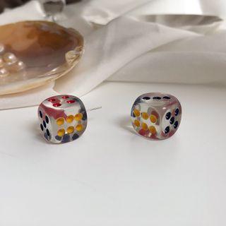 Acrylic Dice Earring