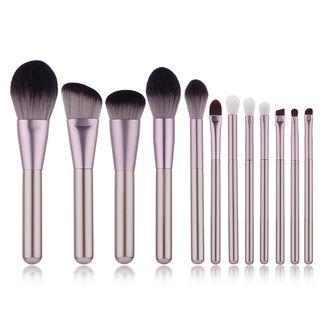 Set Of 12: Makeup Brushes As Shown In Figure - One Size