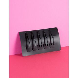 Plain Hair Clip Set In 2 Lengths