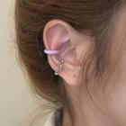 Set Of 2: Alloy Cuff Earring (various Designs) Set Of 2 Pcs - Pink & Silver - One Size