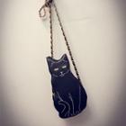 Cat Shaped Chain Strap Crossbody Bag