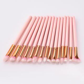 Set Of 15: Makeup Brush T-15017 - Set Of 15 - As Shown In Figure - One Size
