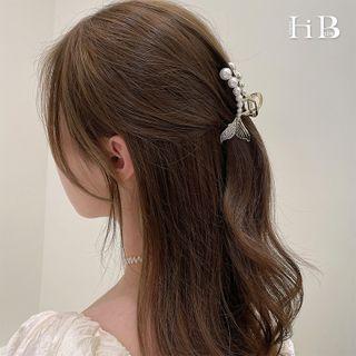 Beaded Fishtail Hair Claw Gold - One Size