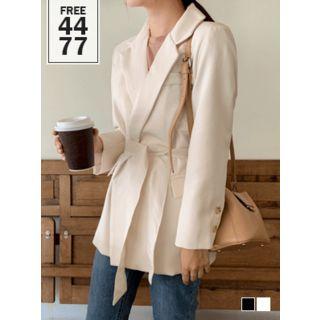 Notch-lapel Robe Blazer