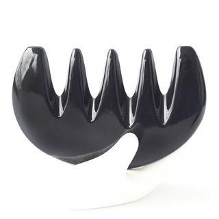 Horn Hair Comb 989 - Black - 9.5 To 9.7cm X 5.5cm