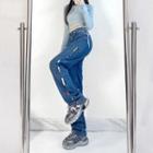 Tagged Wide Leg Mid Rise Jeans