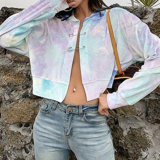 Dye Print Cropped Jacket