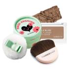 The Face Shop - Sweet Face Kit: Pastel Cushion Blusher (#01 Rose Cushion) + Single Blush (#br02 Toast Brown) + Mini Blusher Brush