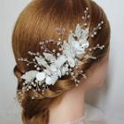Wedding Faux Pearl Branches Hair Comb Gift Box - One Size