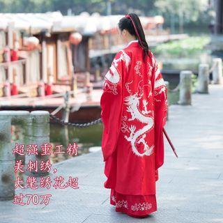 Couple Matching Dragon Embroidered Hanfu Jacket (various Designs)
