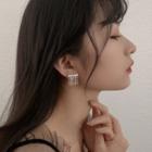 Fringed Ear Stud 1 Pair - 925 Silver - Silver - One Size