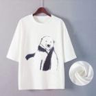 Polar Bear Print Short Sleeve T-shirt