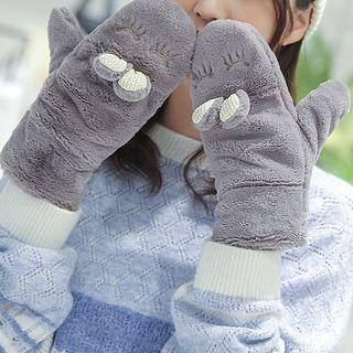Rabbit Fleece Mittens