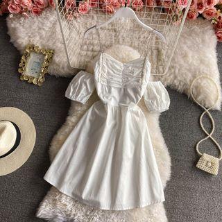 Cold Shoulder Bandeau A-line Dress