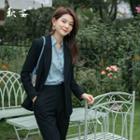 Shirt / Blazer / Pencil Skirt / Straight Leg Pants / Set