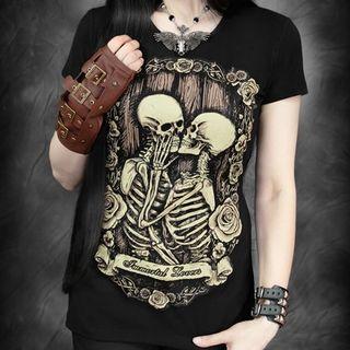 Short-sleeve Skeleton T-shirt