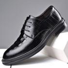 Croc Grain Genuine Leather Oxfords