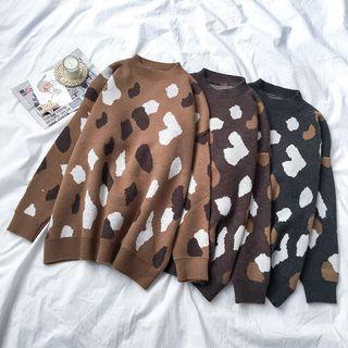 Printed Mohair Sweater