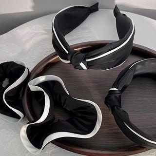Piped Scrunchie / Knot Fabric Headband
