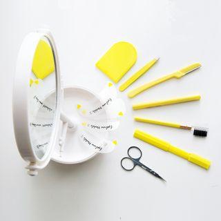 Set Of 8: Eye Brow Scissors Stencils Tool As Figure Shown - One Size