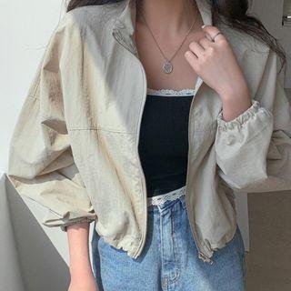 Oversized Cropped Windbreaker