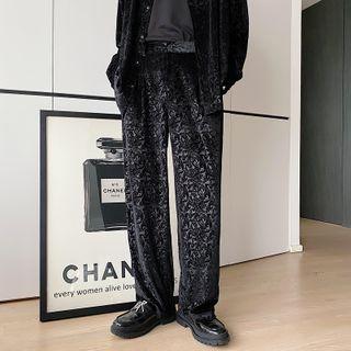 Velet Embossed Pants