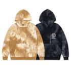 Letter Embroidered Tie Dye Hoodie