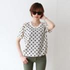 Short-sleeve Polka-dot T-shirt