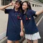 Short-sleeve Cherry Polo Shirt / Polo Dress