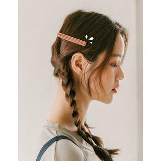 Plaid Hair Clip Plaid - One Size