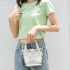 Clear Floral Crossbody Bag