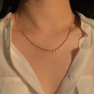 Fringed Necklace 1 Pc - Gold - One Size