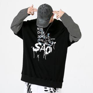 Mock Two-piece Long-sleevet-shirt
