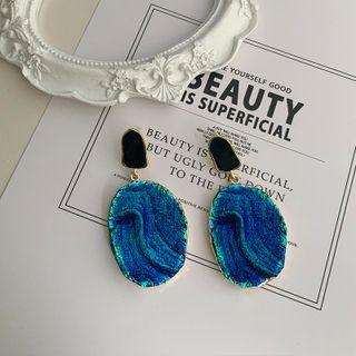 Acrylic Alloy Dangle Earring 1 Pair - Blue - One Size