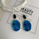 Acrylic Alloy Dangle Earring 1 Pair - Blue - One Size