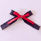 Strawberry-accent Bow Hair Clip