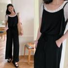 Spaghetti-strap Soft Touch Jumpsuit