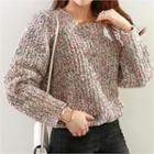 Round-neck M Lange Boucl -knit Sweater