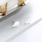 925 Sterling Silver Non-matching Bird & Leaf Earring Silver - One Size