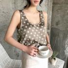 Polka-dot Sleek Tank Top