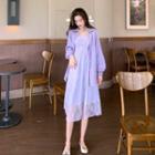 Lace Vest Dress / Light Shirt