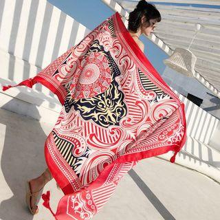 Pattern Shawl Red - 180cm X 100cm