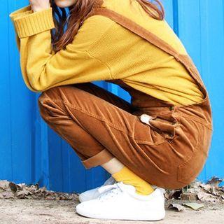 Straight Leg Corduroy Dungarees