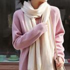 Rib Knit Scarf In 10 Colors