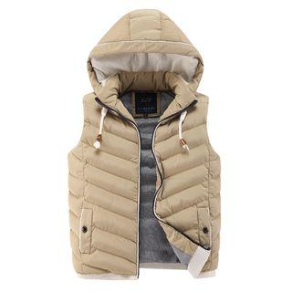 Plain Hooded Padded Vest